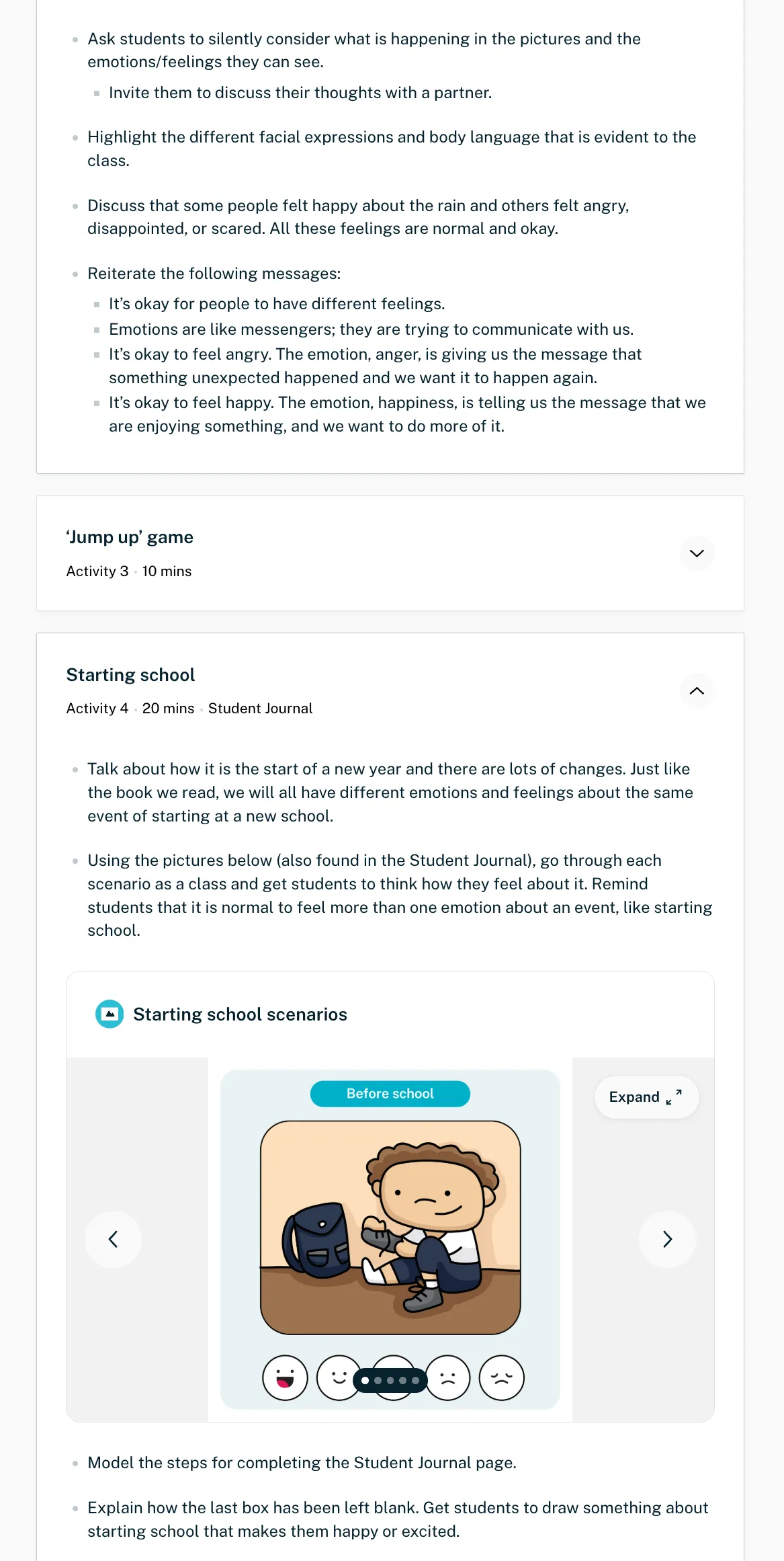 Sample Foundation lesson plan from the Online Hub — page 3