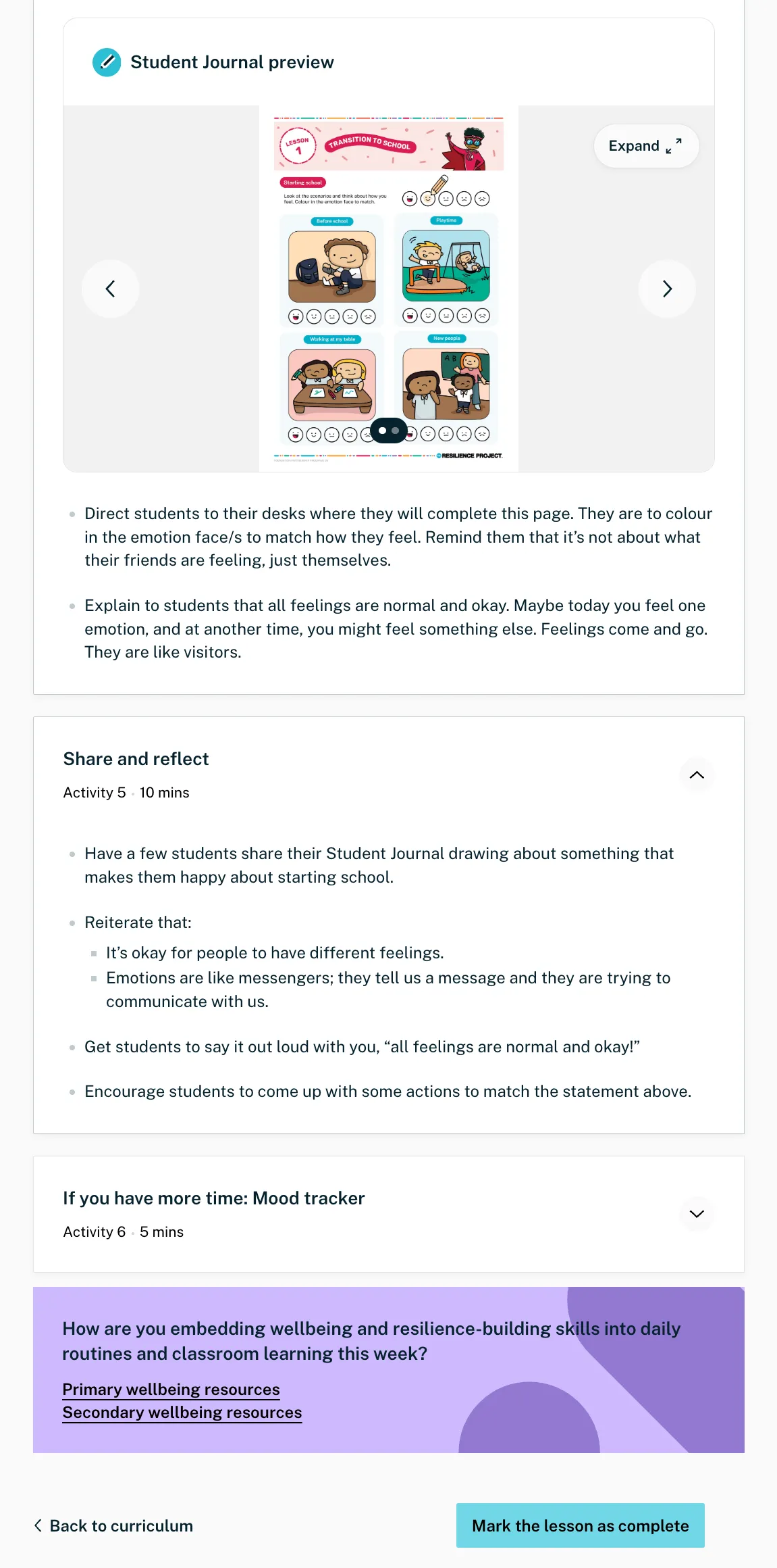 Sample Foundation lesson plan from the Online Hub — page 4