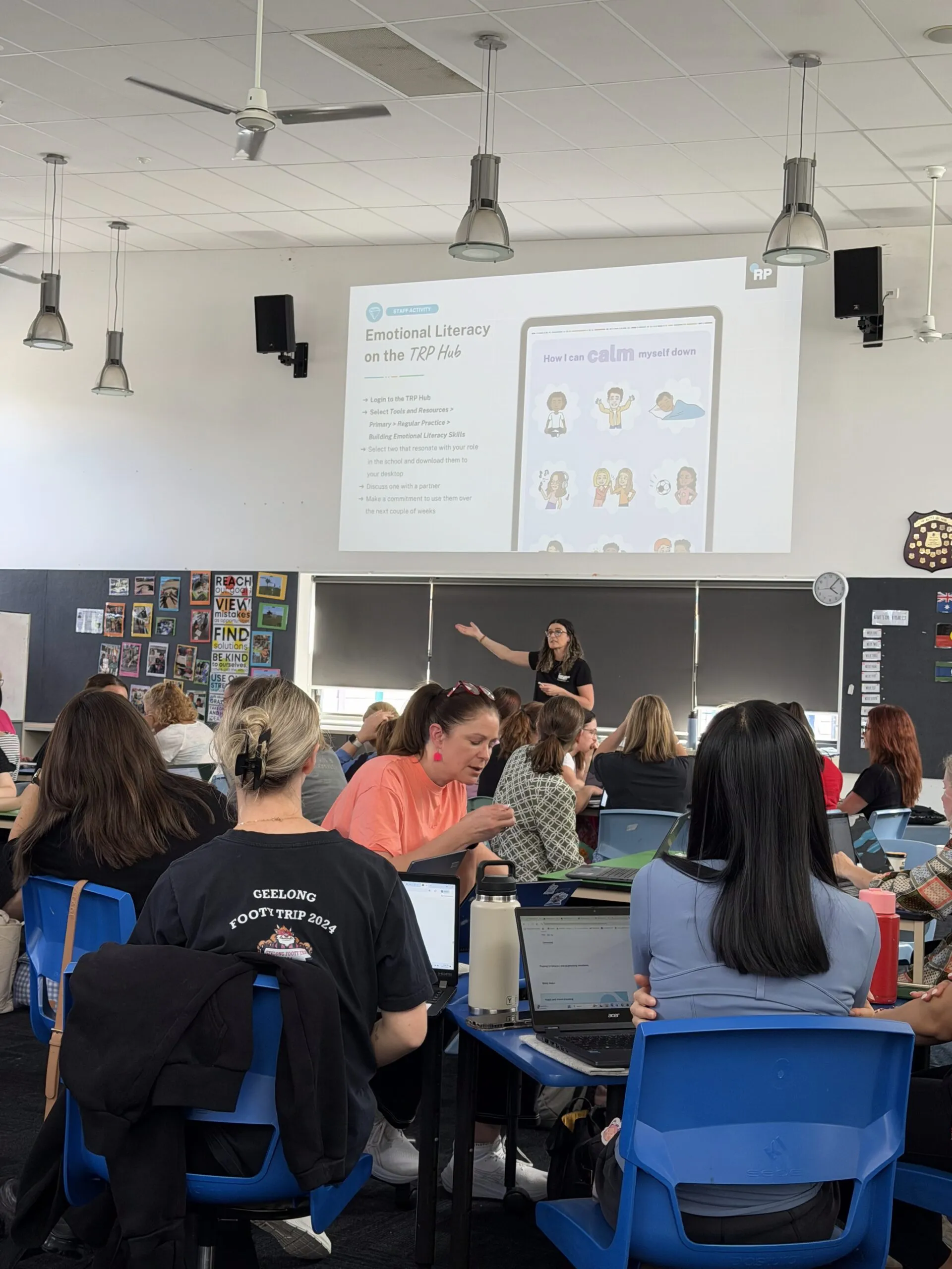 A School Partnership Manager working with students